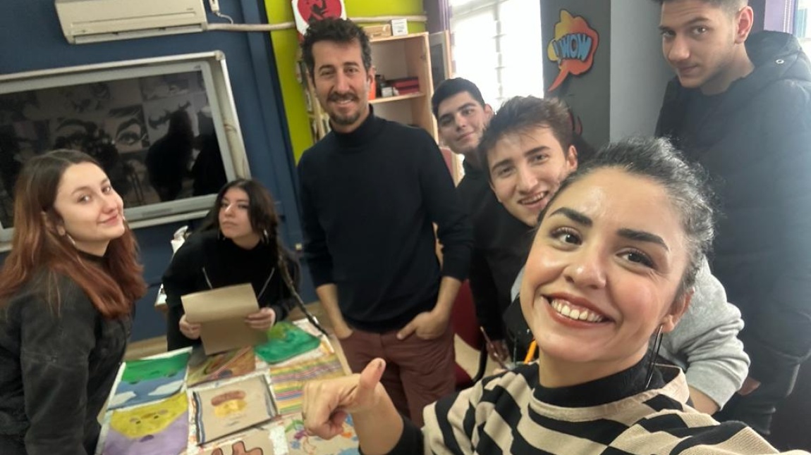 Torbalı Türk Telekom MTAL Görsel Sanatlar Kulübü Öğrencilerinden Göz Kamaştıran Suluboya Etkinliği